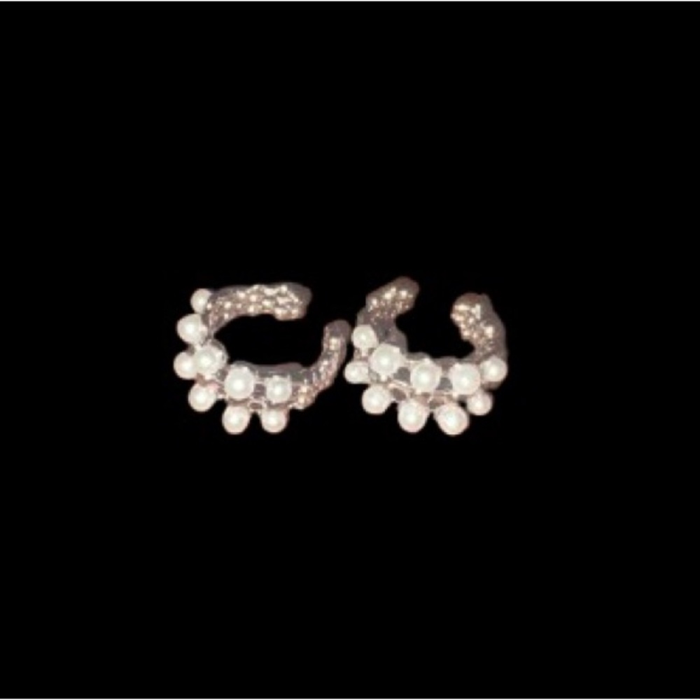Pretty Bird Jewelry 18K White Gold Plated Ear Cuffs - Picture 2 of 4